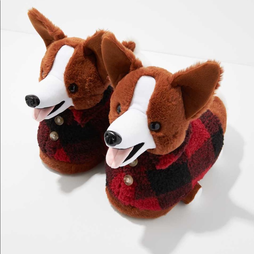 American Eagle Outffiters Corgi Slippers